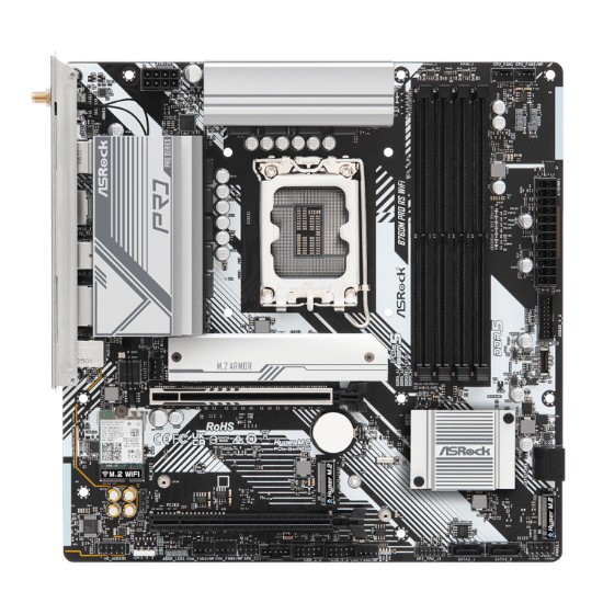 Picture of ASRock B760M Pro RS WiFi Intel LGA 1700 MATX Gaming Motherboard