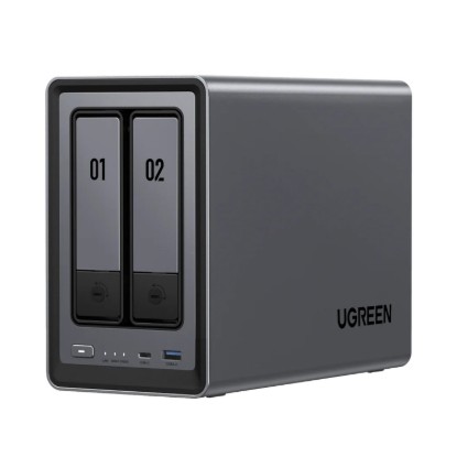 Picture of UGreen NASync DXP2800 2 Bay NAS with Seagate Ironwolf NAS 8TB SATA Hard Drive Bundle (2x 4TB)