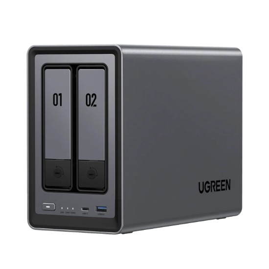 Picture of UGreen NASync DXP2800 2 Bay NAS with Seagate Ironwolf NAS 8TB SATA Hard Drive Bundle (2x 4TB)