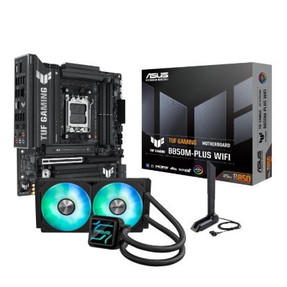 Picture of Asus TUF Gaming B850M-PLUS WIFI and Asus Prime LC 240 ARGB Liquid CPU Cooler Bundle