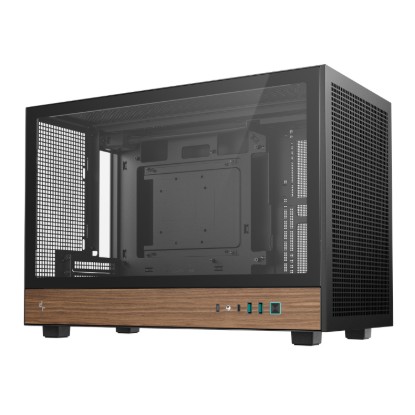 Picture of DeepCool CH260 Wood mATX Gaming Chassis - Black