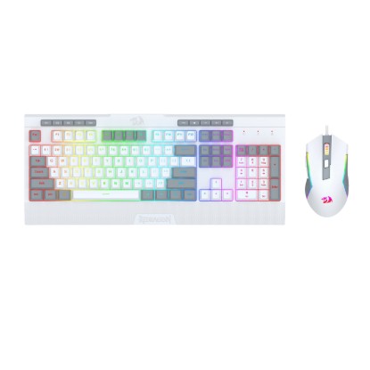 Picture of Redragon S151 Wired RGB Gaming Keyboard and Mouse Combo - White and Grey