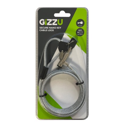 Picture of GIZZU 1.8m Nano Key Lock Security Cable with Key
