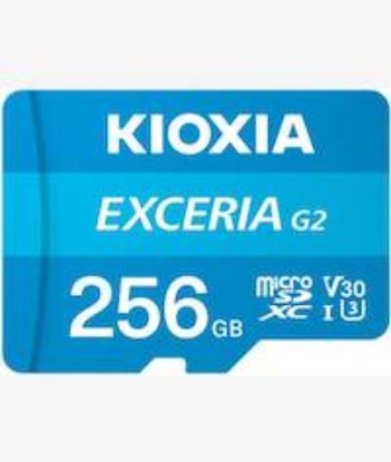 Picture of Kioxia Exceria G2 256GB microSD Memory Card