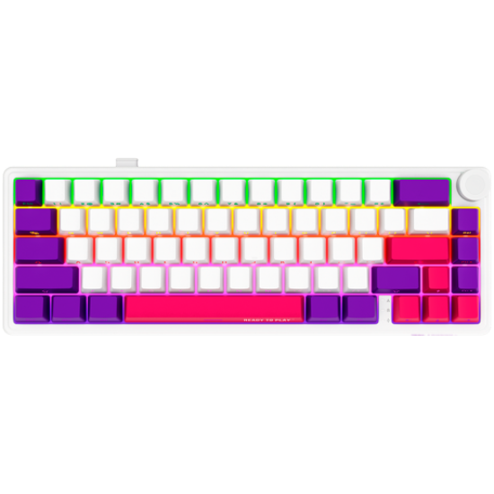 Picture of LORGAR LORGAR KBP70MW, Wireless 65% Mechanical Gaming Keyboard Pro, White, EN layout