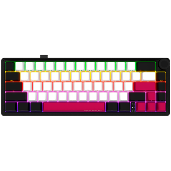 Picture of LORGAR LORGAR KBP70MW, Wireless 65% Mechanical Gaming Keyboard Pro, Black/red, EN layout