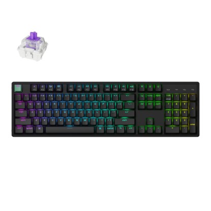 Picture of Keychron K10 HE 100% Hot-Swap Gateron Dbl-Rail Nebula Switch RGB Wireless Keyboard - Black