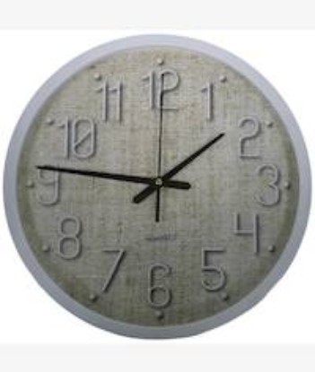 Picture of Casey Analog 30cm Round Face White with Black Quartz Wall Clock