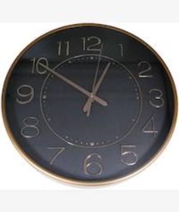Picture of Casey Analog 30cm Round Face Rose Gold Black Wall Watch