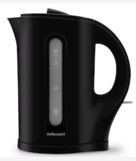 Picture of Mellerware Tugela 1.7L Black Cordless Plastic Kettle
