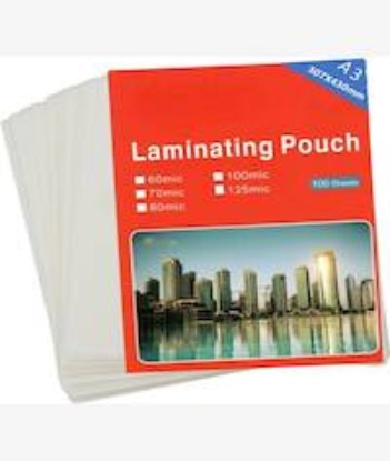 Picture of Brainware A3 160mic 100 Sheets Laminating Pouch