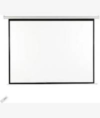 Picture of HTPNEO 100 Inch Electronic Projector Screen with Remote