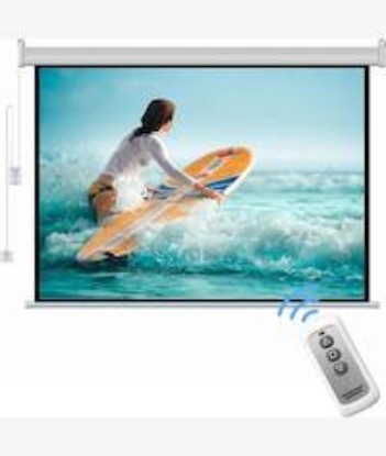 Picture of HTPNEO 150 Inch Electronic Projector Screen With Remote