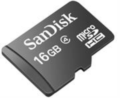 Picture of Sandisk 16GB Class 4 MicroSD Card, SDSDQM-016G-B35