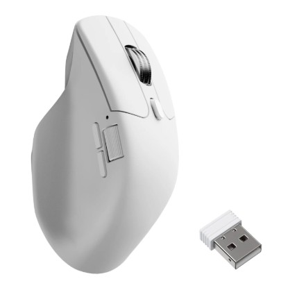 Picture of Keychron M6S-A24 PixArt 3950 8K 30000DPI Wireless Mouse (BT/2.4GHz/Wired) - White