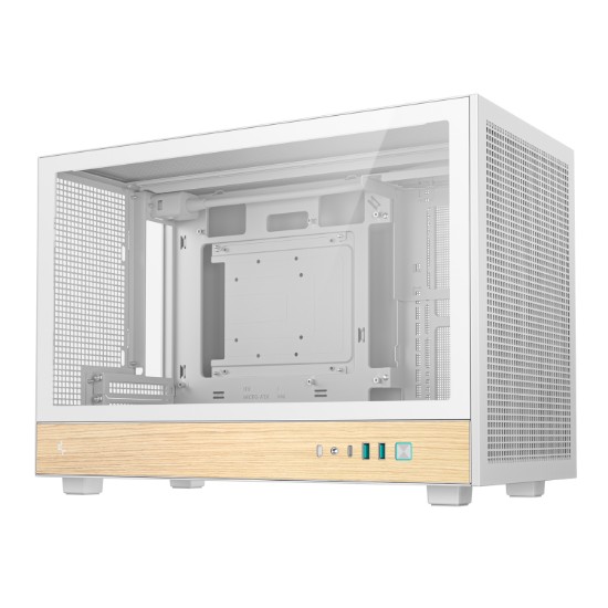 Picture of DeepCool CH260 Wood mATX Gaming Chassis White