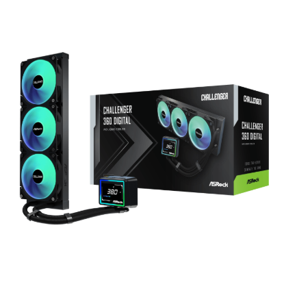 Picture of ASRock Challenger 360 Digital AIO Liquid Cooler - Black