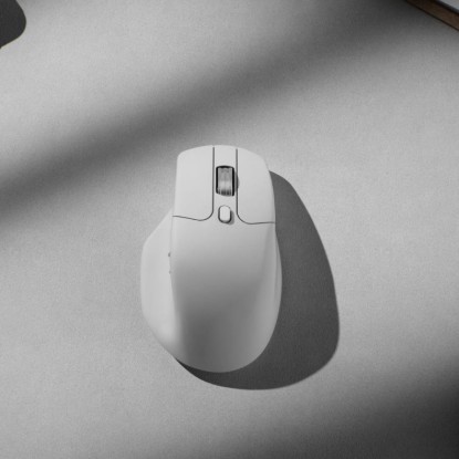 Picture of Keychron M6SB72 1K Wireless Mouse (BT/2.4GHz/Wired) with Huano silent Micro switch and premium wheel - White