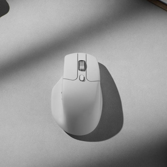 Picture of Keychron M6SB72 1K Wireless Mouse (BT/2.4GHz/Wired) with Huano silent Micro switch and premium wheel - White